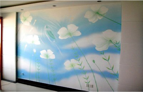  泾阳画墙绘怎么画好白云的蓬松感？