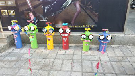  泾阳商业区彩绘