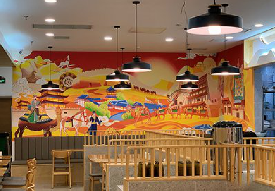  泾阳商业空间彩绘介绍。