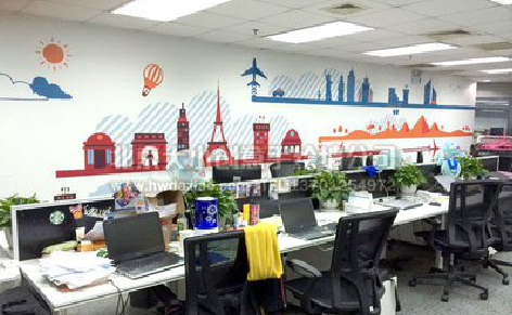  泾阳教你设计办公室墙绘的方法。