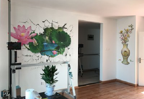  泾阳墙体彩绘相比墙纸的优势。