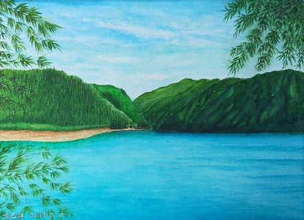  泾阳在墙绘中，如何绘画绿水青山？